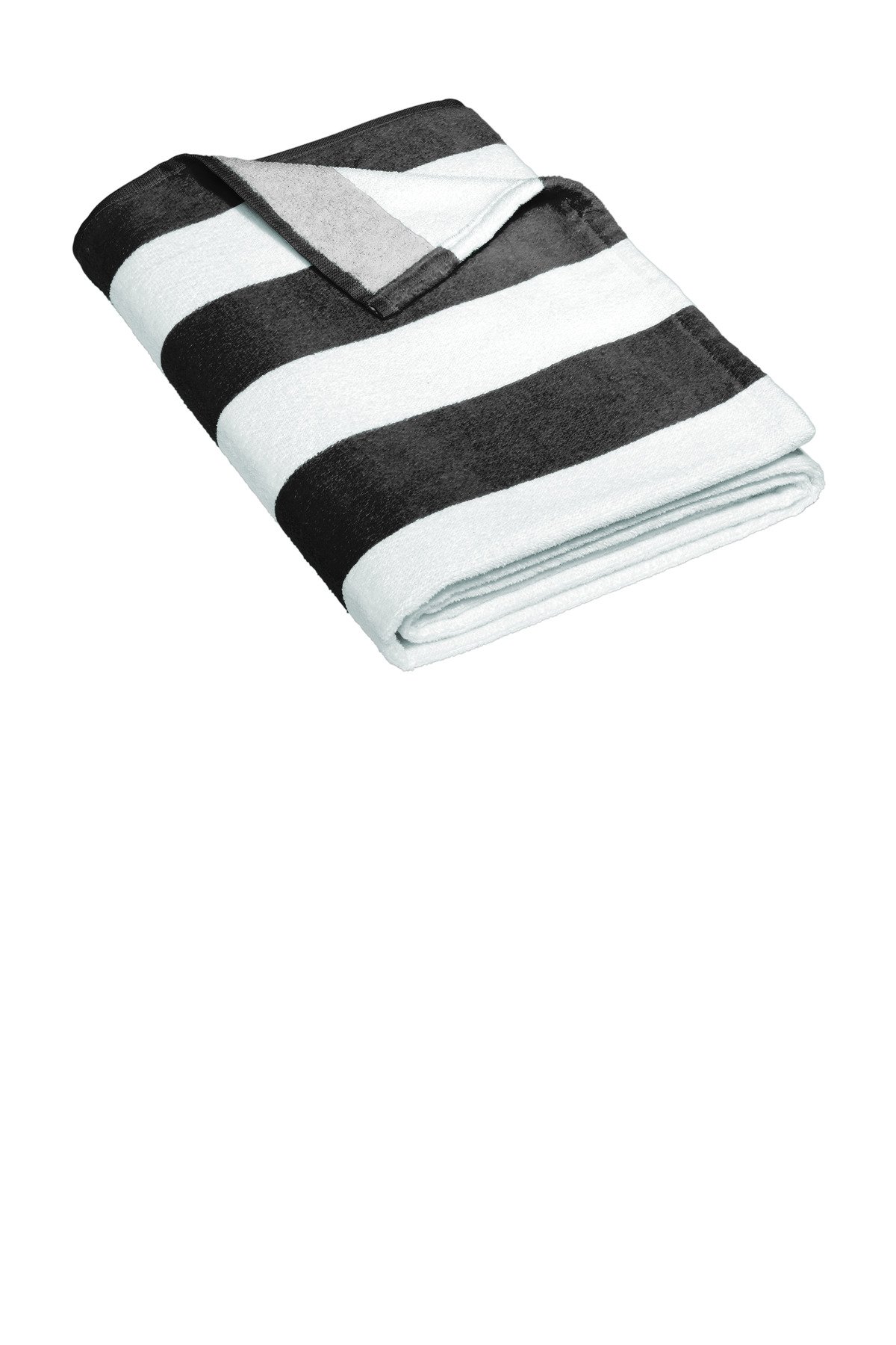 Front view of Value Cabana Stripe Beach Towel