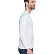 Side view of Adult Cool & Dry Sport Long-Sleeve Performance Interlock T-Shirt