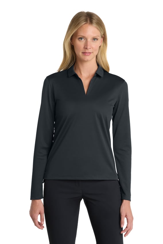 Front view of Women’s Dri-FIT Micro Pique 2.0 Long Sleeve Polo