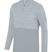 Front view of Shadow Tonal Heather Quarter-Zip