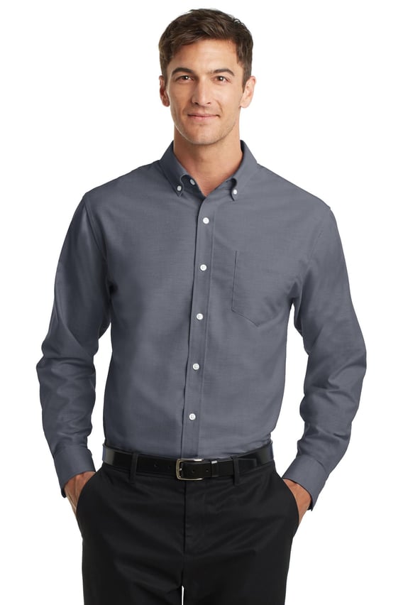 Front view of SuperPro Oxford Shirt