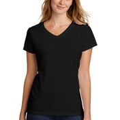 Front view of Ladies Tri-Blend V-Neck Tee