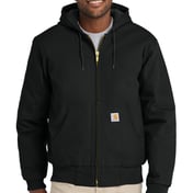 Front view of Tall Quilted-Flannel-Lined Duck Active Jac