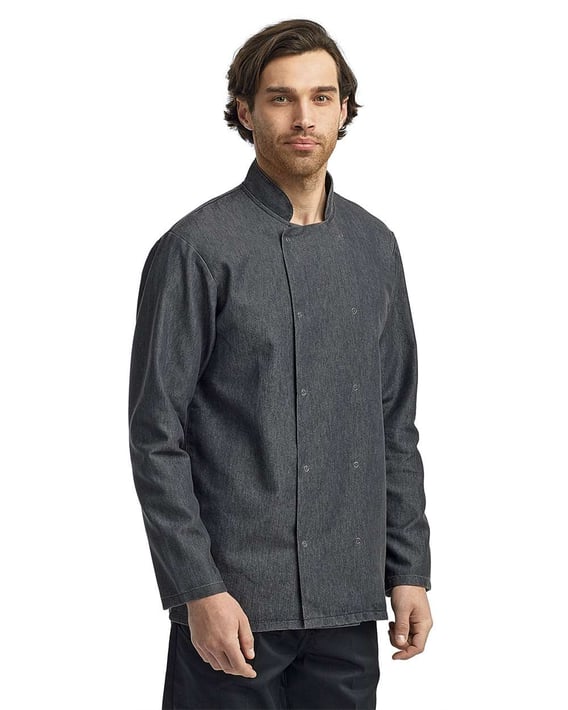 Front view of Denim Chef’s Jacket