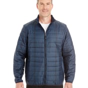 Front view of Men’s Portal Interactive Printed Packable Puffer Jacket
