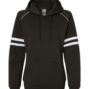 Front view of Women’s Varsity Fleece Piped Hooded Sweatshirt