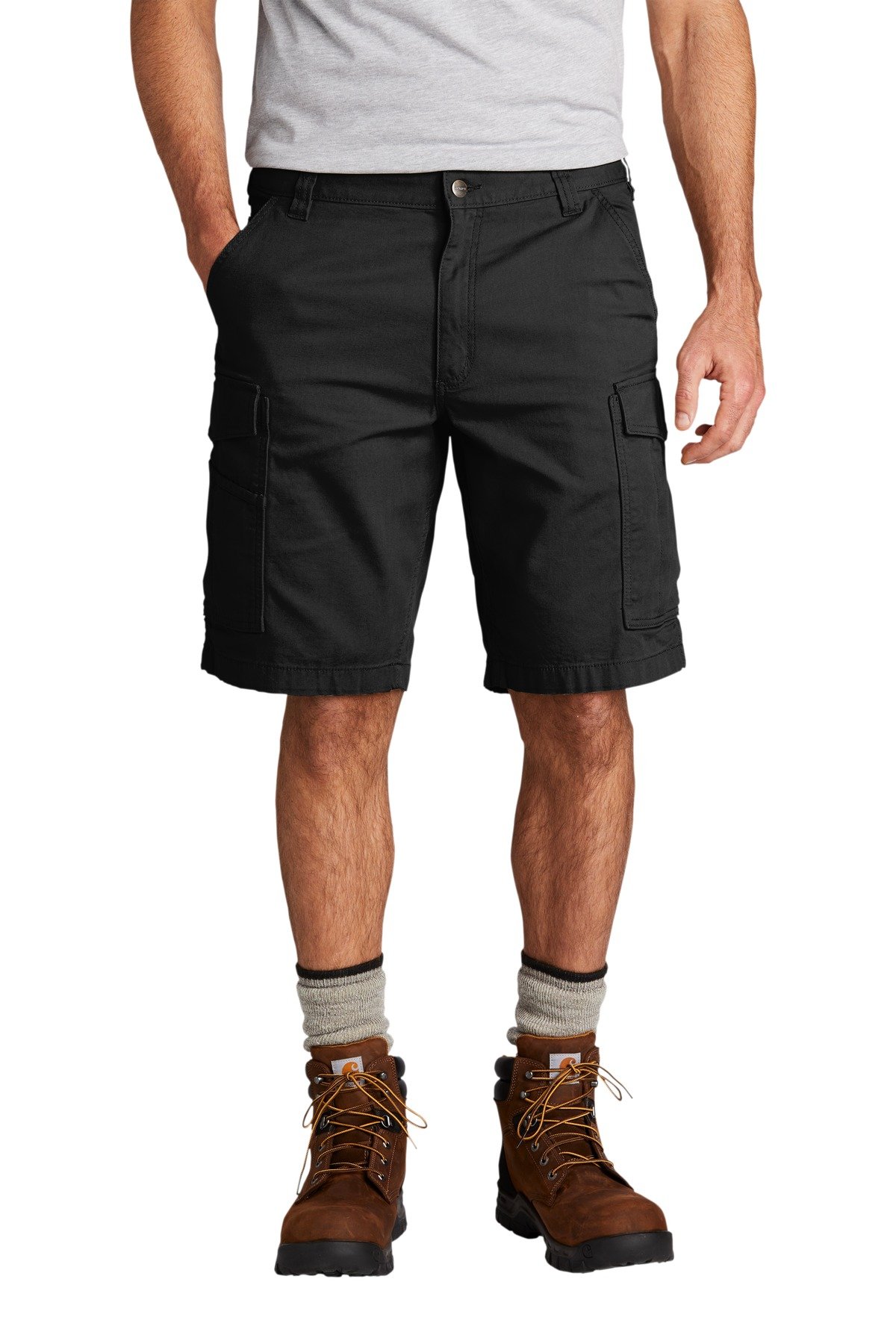 Front view of Rugged Flex&reg; Rigby Cargo Short