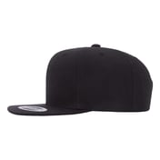 Side view of Premium Flat Bill Snapback Cap