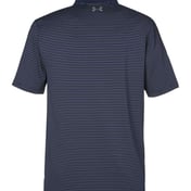 Back view of 3.0 Striped Perf Polo
