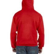 Back view of Adult Supercotton™ Pullover Hooded Sweatshirt