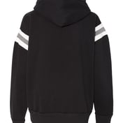 Back view of Vintage Athletic Hooded Sweatshirt