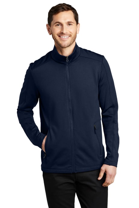 Front view of Grid Fleece Jacket