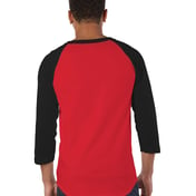 Back view of Adult Raglan T-Shirt