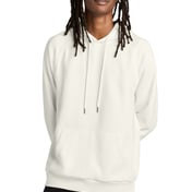 Front view of Unisex Organic CVC Fleece Pullover Hoodie