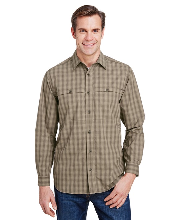 Front view of Yarn-Dyed Poplin Paseo Plaid Shirt