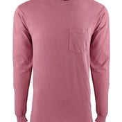 Front view of Inspired Dye Long Sleeve Pocket Crew