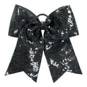 Front view of Sequin Cheer Hair Bow