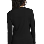 Back view of Women’s Perfect Blend&reg; CVC Long Sleeve Tee