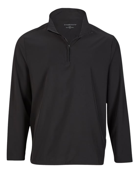 Front view of Quarter-Zip Stretch Pullover