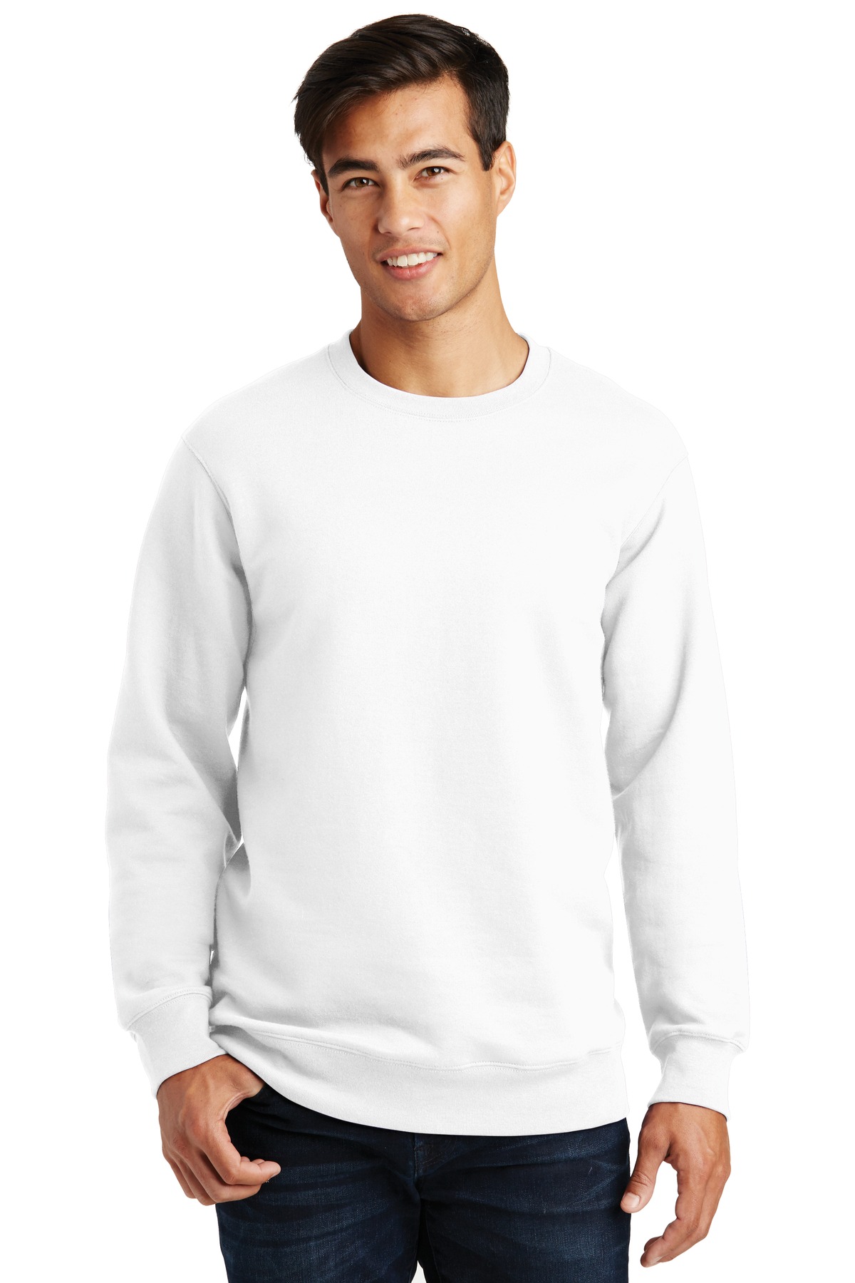 Front view of Fan Favorite Fleece Crewneck Sweatshirt