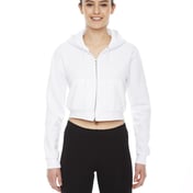 Front view of Ladies’ Cropped Flex Fleece Zip Hoodie