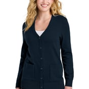 Front view of Women’s Easy Care Button-Up Cardigan Sweater