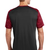 Back view of CamoHex Colorblock Tee