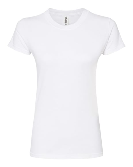 Front view of Women's Fine Jersey Slim Fit T-Shirt