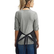 Back view of Espresso Bib Apron With Pockets