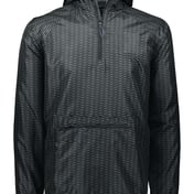 Front view of Range Hooded Packable Quarter-Zip Jacket