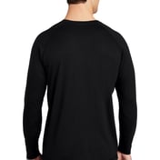 Back view of PosiCharge ® Long Sleeve Tri-Blend Wicking Raglan Tee