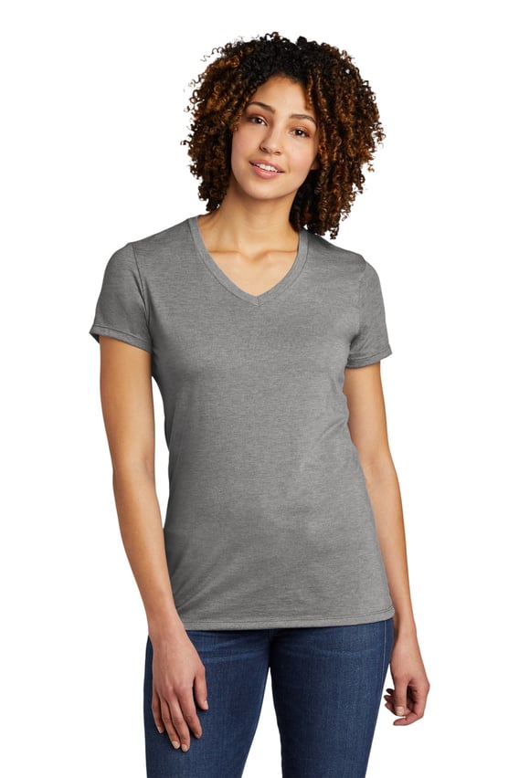 Front view of Women’s Tri-Blend V-Neck Tee