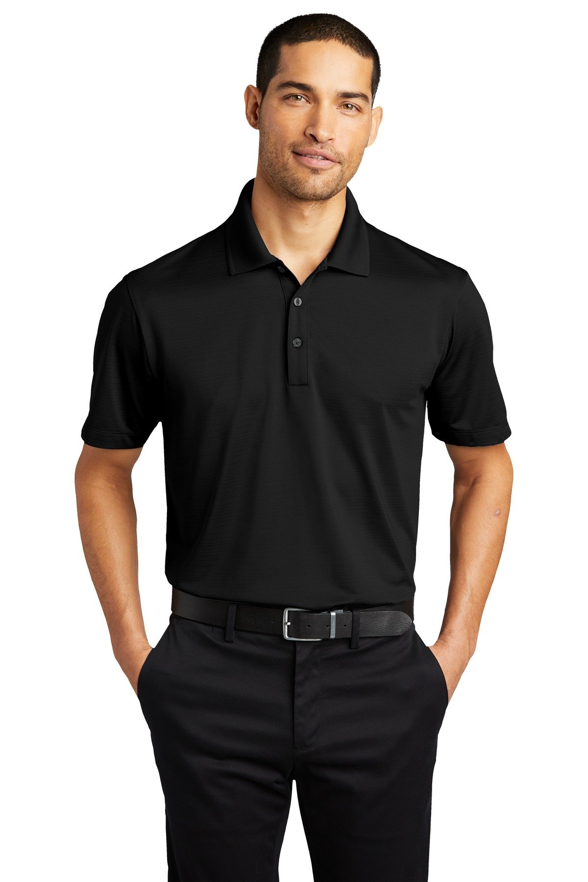 Front view of Eclipse Stretch Polo