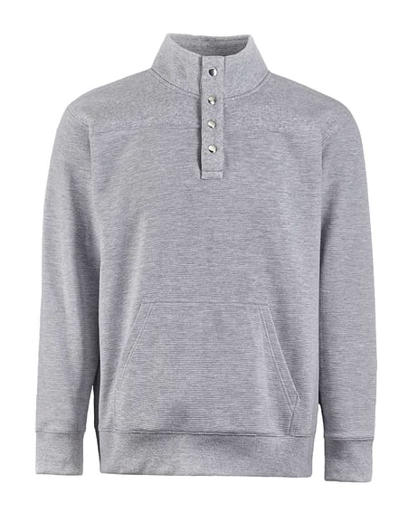 Front view of Ripple Fleece Snap Sweatshirt