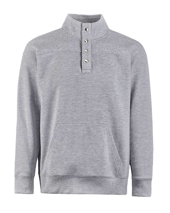 Front view of Ripple Fleece Snap Sweatshirt
