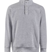 Front view of Ripple Fleece Snap Sweatshirt