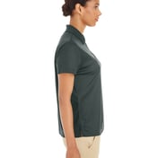 Side view of Ladies’ Express Microstripe Performance Piqué Polo