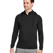 Front view of Vandyke Quarter-Zip Pullover Hooded Sweatshirt