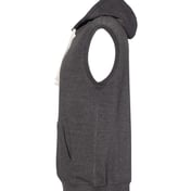 Side view of Triblend Sleeveless Hooded Sweatshirt
