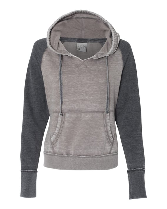 Front view of Women’s Zen Fleece Raglan Hooded Sweatshirt