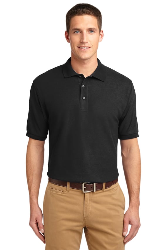 Front view of Tall Silk Touch Polo