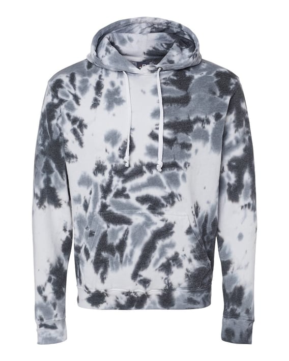 Front view of Tie-Dyed Fleece Hooded Sweatshirt