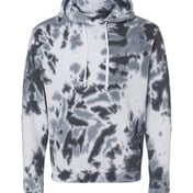 Front view of Tie-Dyed Fleece Hooded Sweatshirt