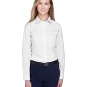 Front view of Ladies’ Crown Collection® Solid Broadcloth Woven Shirt