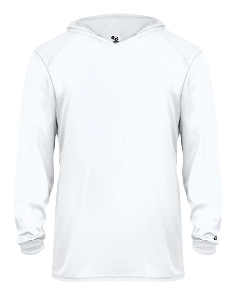 Front view of Youth B-Core Long Sleeve Hooded T-Shirt