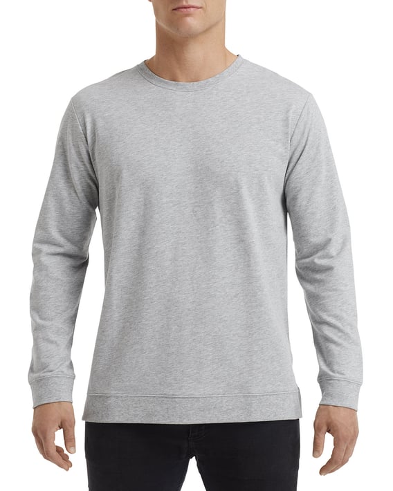 Front view of Unisex Light Terry Crew