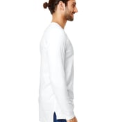 Side view of Adult Lightweight Long & Lean Raglan Long-Sleeve T-Shirt