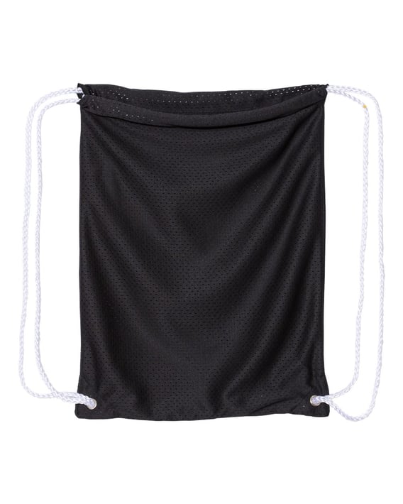 Front view of Mesh Drawstring Backpack