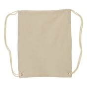 Back view of Canvas Drawstring Backpack