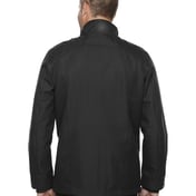 Back view of Men’s Uptown Three-Layer Light Bonded City Textured Soft Shell Jacket